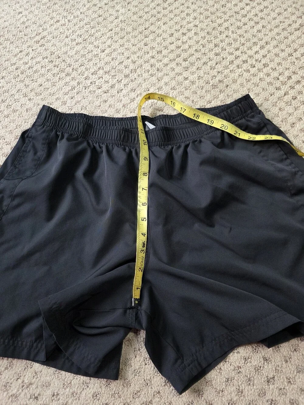 Nike Women's Black Athletic Running Shorts with Embroidered Swoosh